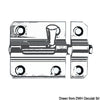 Cast chromed brass blocking latch 60 mm