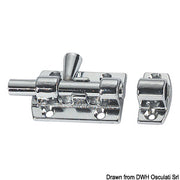 Cast chromed brass blocking latch 90 mm
