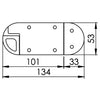 Stainless steel spring doorstops