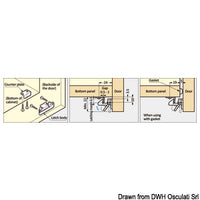 Snap lever lock - brown