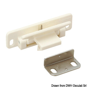 Snap lever lock - white