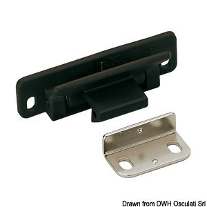 Snap lever lock - black