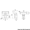 Recess fit lock for doors and drawers