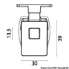 Brass switch with lock