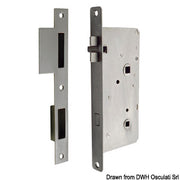 Chromed brass vibration dampening lock left