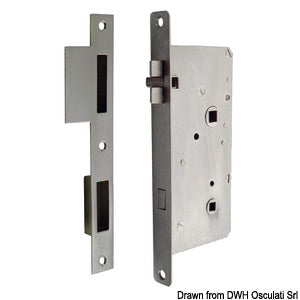Chromed brass vibration dampening lock right