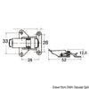 Stainless steel toggle fastener suitable for trunks and hatches