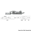 Stainless steel toggle fastener lockable