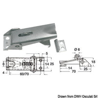 Adjustable faired lever latch