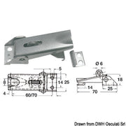 Adjustable faired lever latch