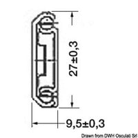 SS slide 397 mm