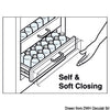 Soft-close slide for drawers 275-300mm