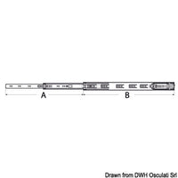 Soft-close slide for drawers 455-450mm