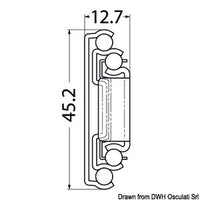 Soft-close slide for drawers 505-500mm