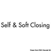 Soft-close slide for drawers 505-500mm