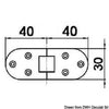 Microcast hinge 80 x 30 mm