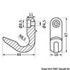 High-resistance single-screw hook