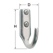 Polished SS hook 33x53 mm