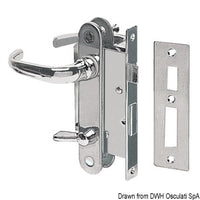 Chromed brass lock w/2 plates and handles right