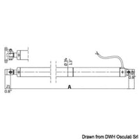 Ulysses stay for hatches 24 V 180 mm