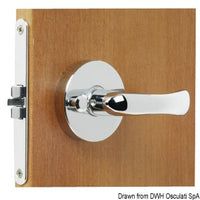 Recess-fit simple lock chromed brass 68x60x9 mm