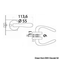 Antivibration recess-fit 110 x 13 mm