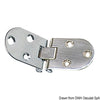 Foldable hinge 2mm 84x30 mm