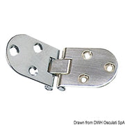 Foldable hinge 2mm 84x30 mm