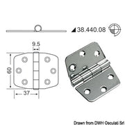 Hinges 2 mm thickness