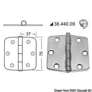 Hinges 2 mm thickness