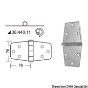 Hinges 2 mm thickness