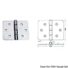 Large hinge 130x100 mm