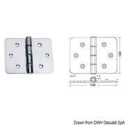 Large hinge 130x100 mm