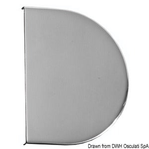 Hinge cover mirror polished AISI316