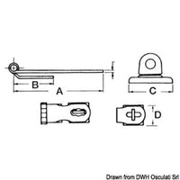 SS peak hasp 64x29 mm