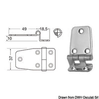 2-mm overhang hinges
