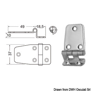 2-mm overhang hinges