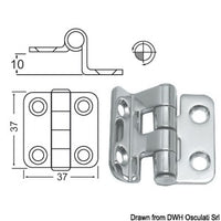 2-mm overhang hinges
