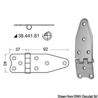 Hinges 2 mm thickness