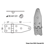 Hinges 2 mm thickness