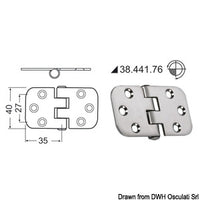 Hinges 2 mm thickness