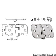 Hinges 2 mm thickness