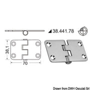 Hinges 2 mm thickness