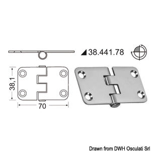 Hinges 2 mm thickness