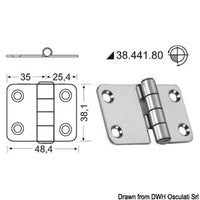 Hinges 2 mm thickness