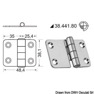 Hinges 2 mm thickness