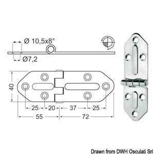 Hinges 2,5 mm