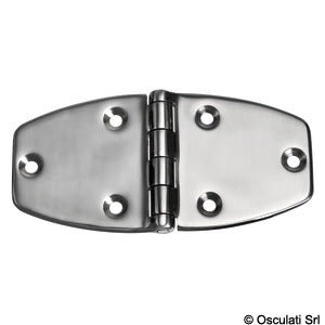 Trapezoidal AISI316 hinge 153x75x3.6mm