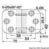 Foldable hinge 70x40 mm