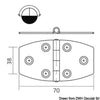 SS hinge 70x38 mm